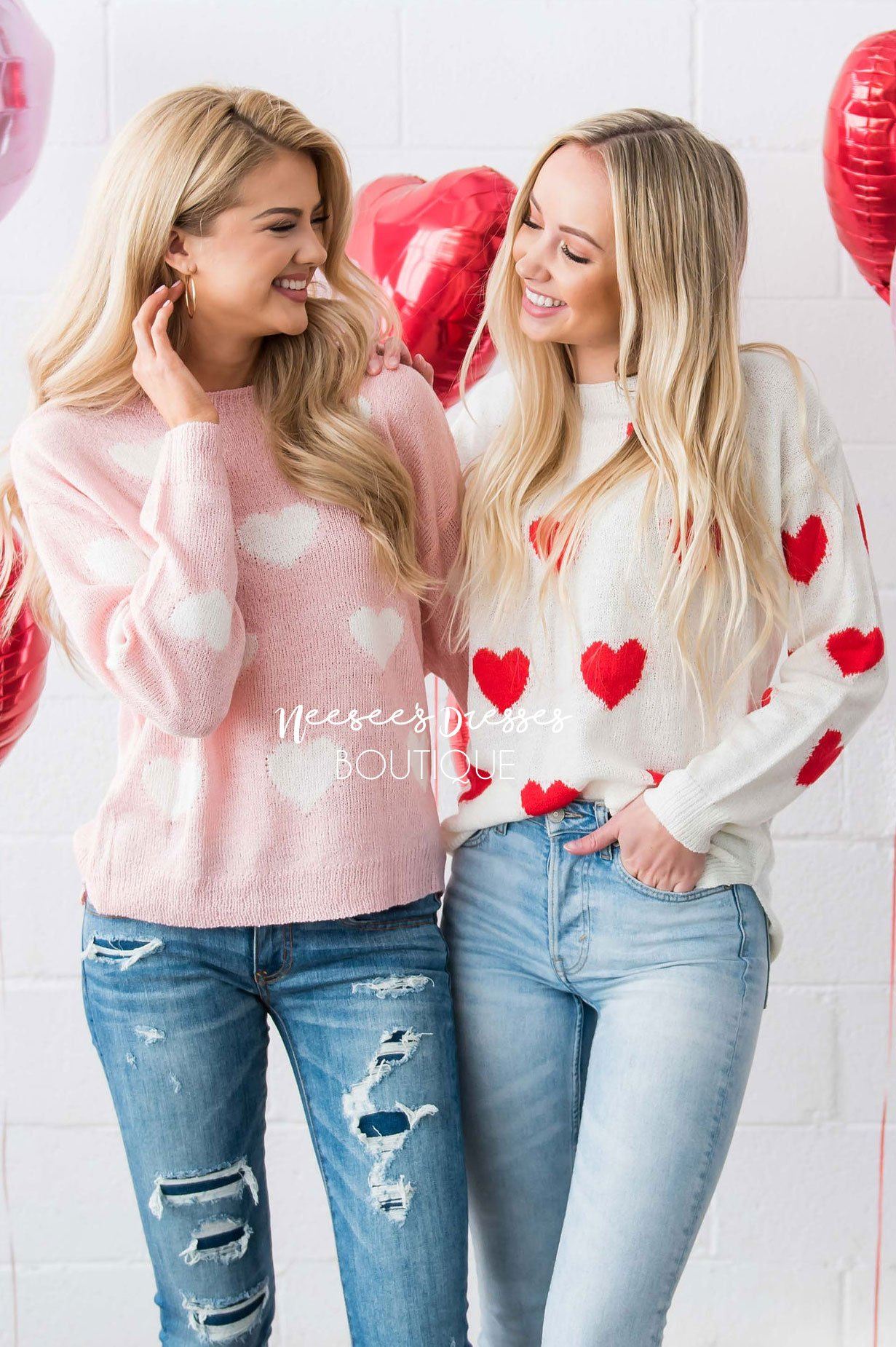 Sprinkled with Hearts Sweater