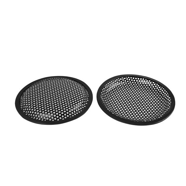 Unique Bargains Mesh woofer Subwoofer Grill Car Speaker Cover Black 2 Pcs