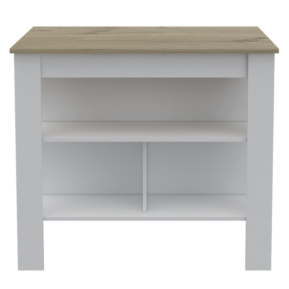 FM Furniture Brooklyn Antibacterial Surface Kitchen Island