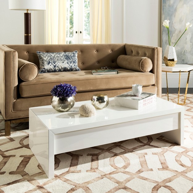 Kinsley Lift top Coffee Table White Safavieh