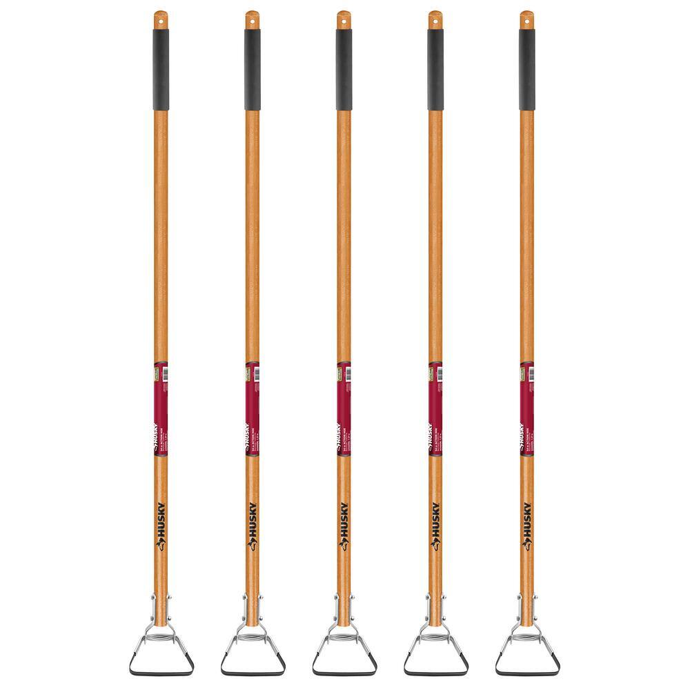 Husky 5-Piece Action Hoe with Grip Garden Tool Set 78115-940