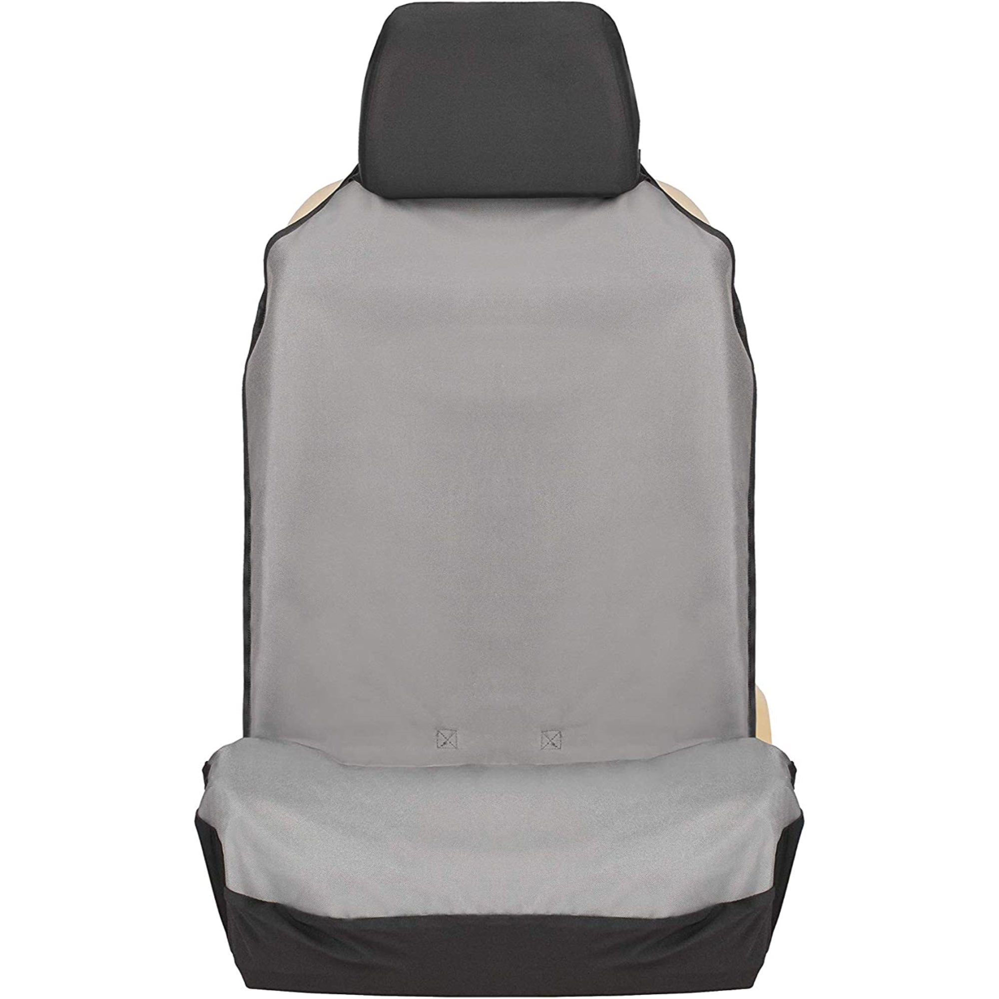 PetSafe Happy Ride Bucket Seat Cover for Pets， Fits Most Vehicles， Grey