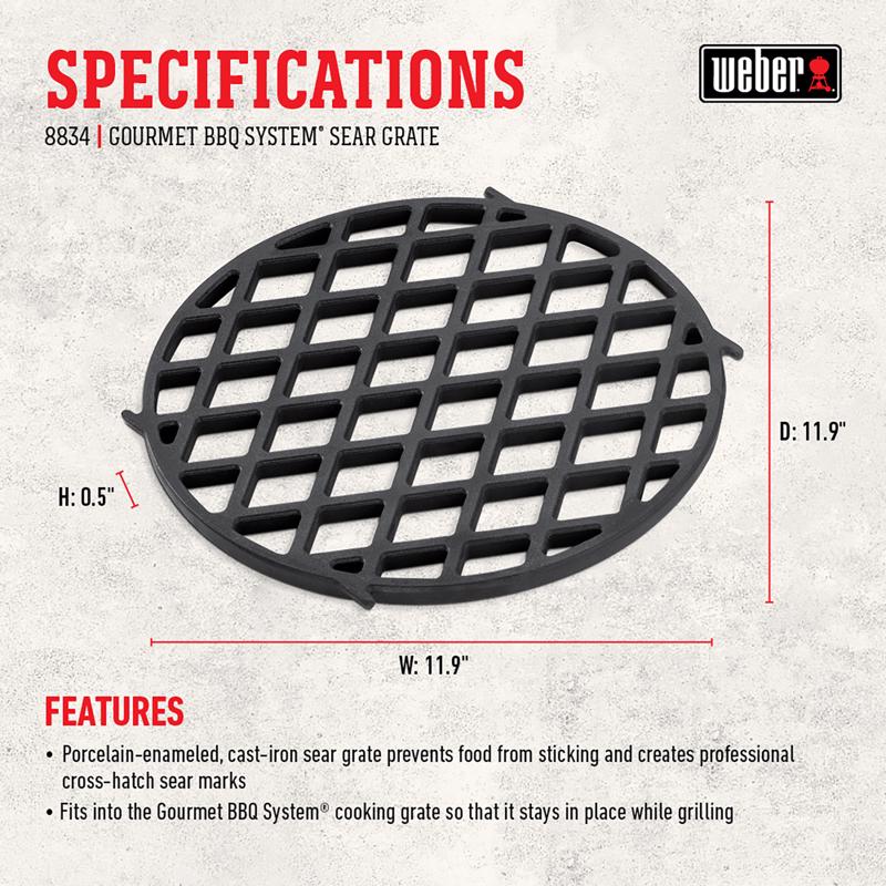 BBQ SYSTEM SEAR GRATE