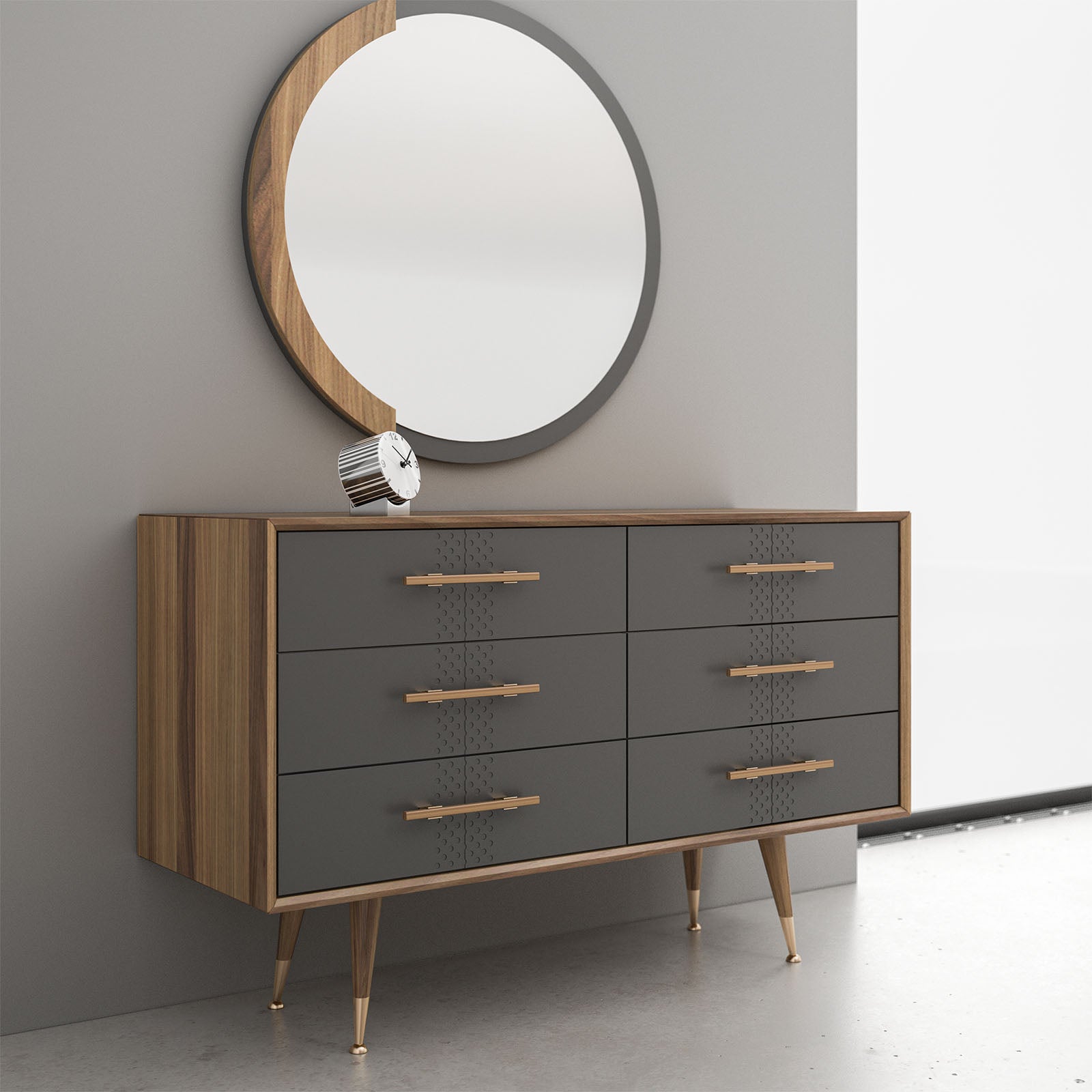 Alvin Dresser And Mirror Alvine001-Dresser