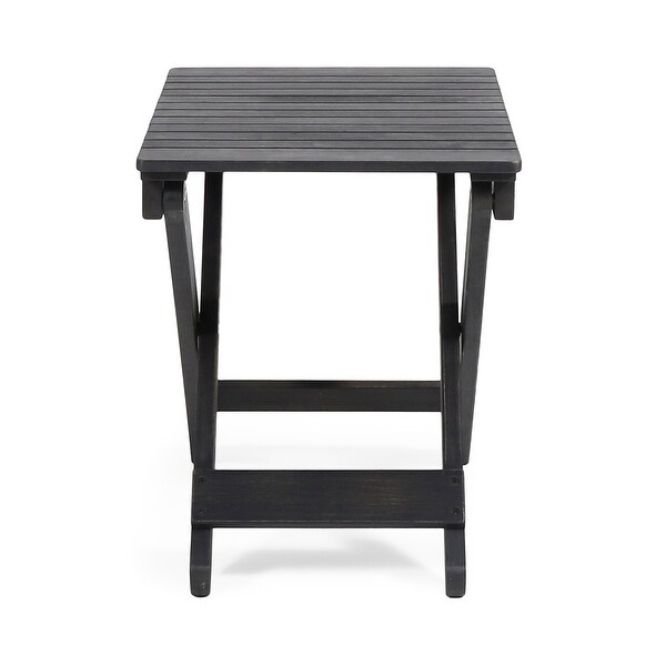 Outdoor Folding Wooden Side Table，15