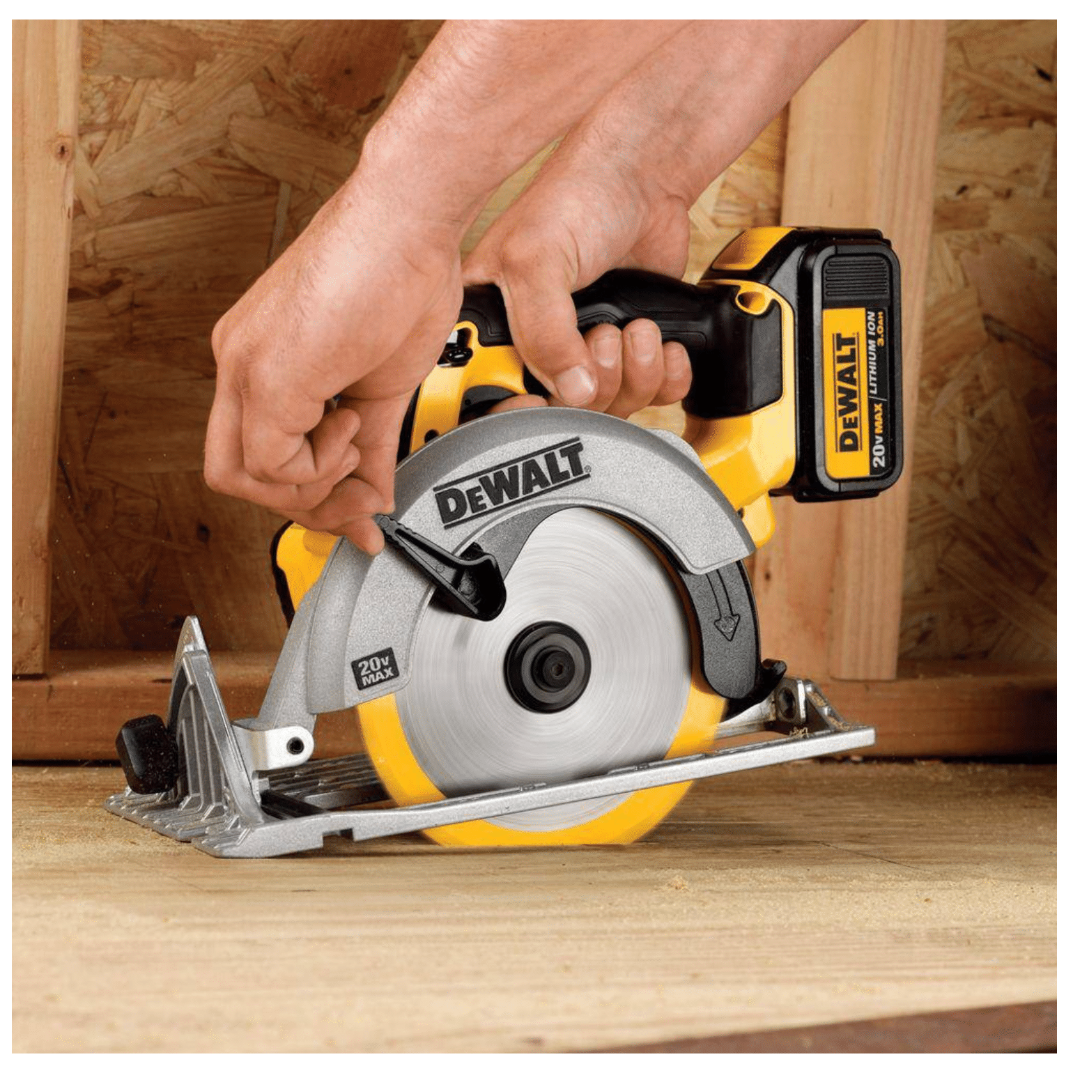 Dewalt 20-Volt Max Cordless 6-1/2 in. Circular Saw with (2) 20-Volt Batteries 5.0Ah and Charger (DCB2052CKW391B)