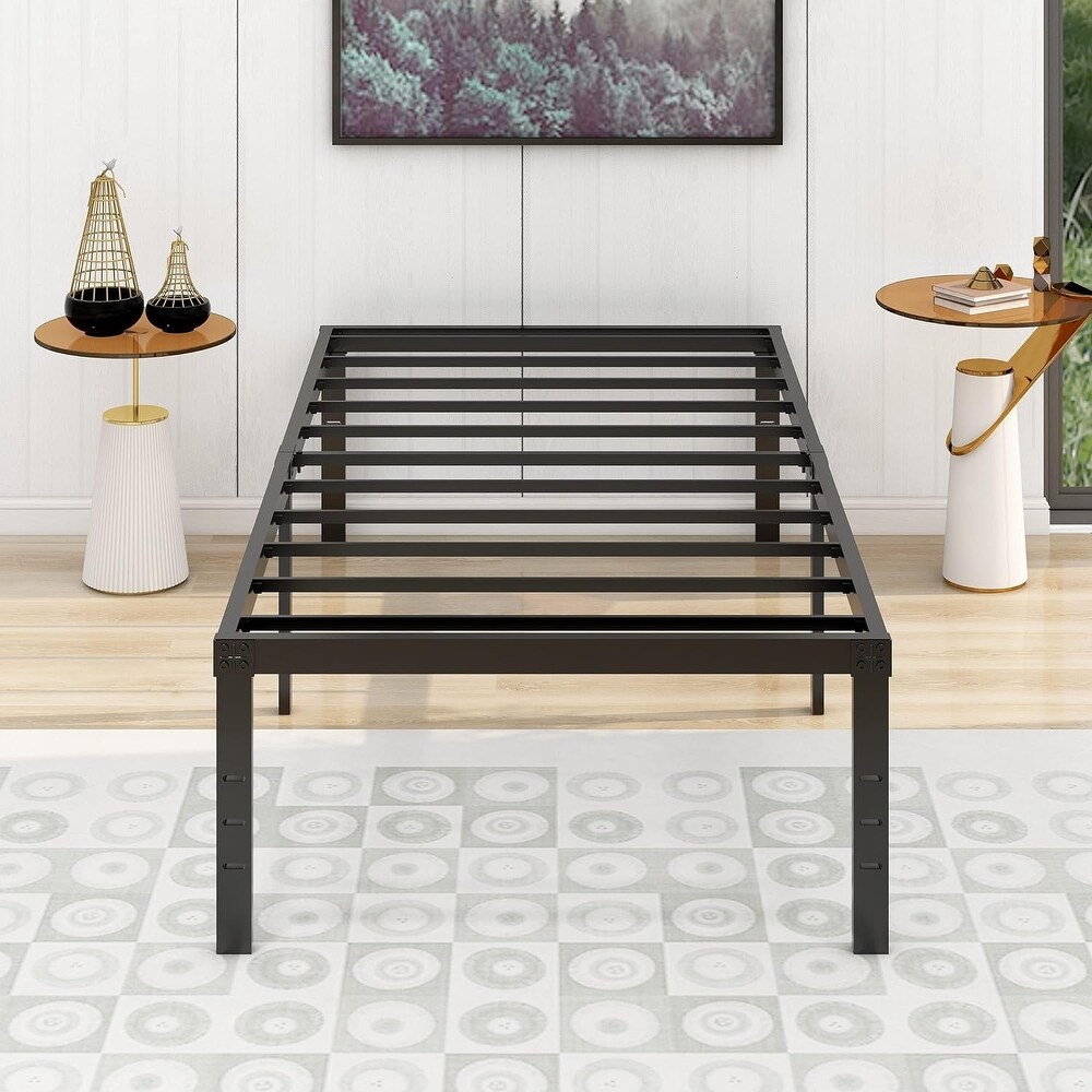 18 inch Modern Metal Platform Bed Frame