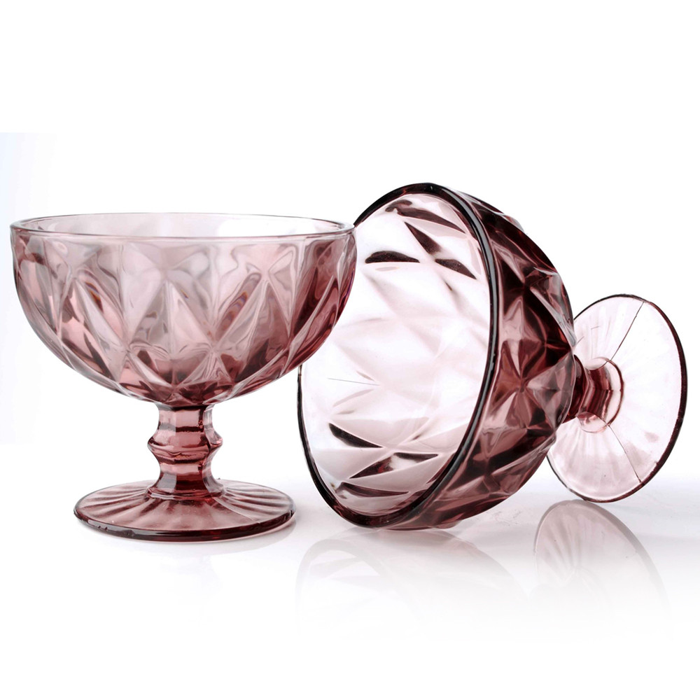 Serving Bowls Pink Cruise Dessert Bowl 250 ml Ice Cream bowl Glass Dinnerware