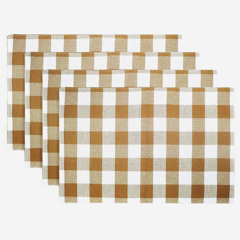 Popular Bath Gingham Check Placemat 4-pk.