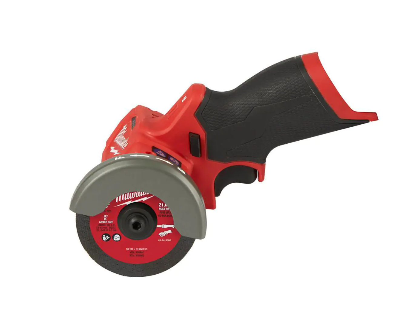 Milwaukee 2522-20-48-11-2420 M12 FUEL 12-Volt 3 in. Lithium-Ion Brushless Cordless Cut Off Saw with M12 2.0 Ah Battery