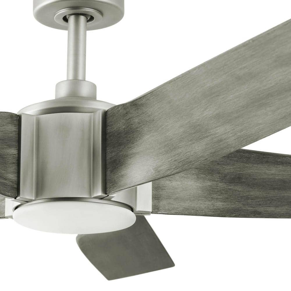 Home Decorators Collection Sky Parlor 56 in Integrated LED Indoor Burnished Nickel Ceiling Fan with Light