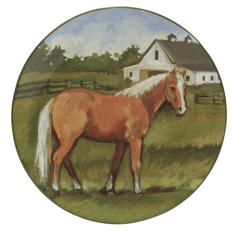 Certified International York Stables 4-pc. Dinner Plate Set