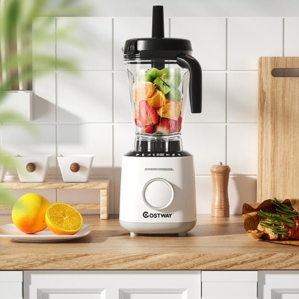 1500W Countertop Smoothies Blender with 10 Speed and 6 Pre-Setting Programs - 7.5