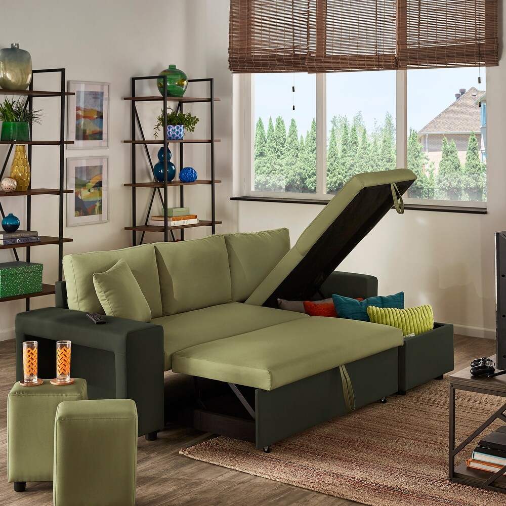 Lorca 2 tone Convertible Sofa with Storage by iNSPIRE Q Modern