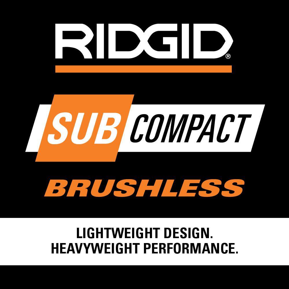 RIDGID 18V SubCompact Brushless 12 In. Hammer DrillDriver (Tool Only) R8711B