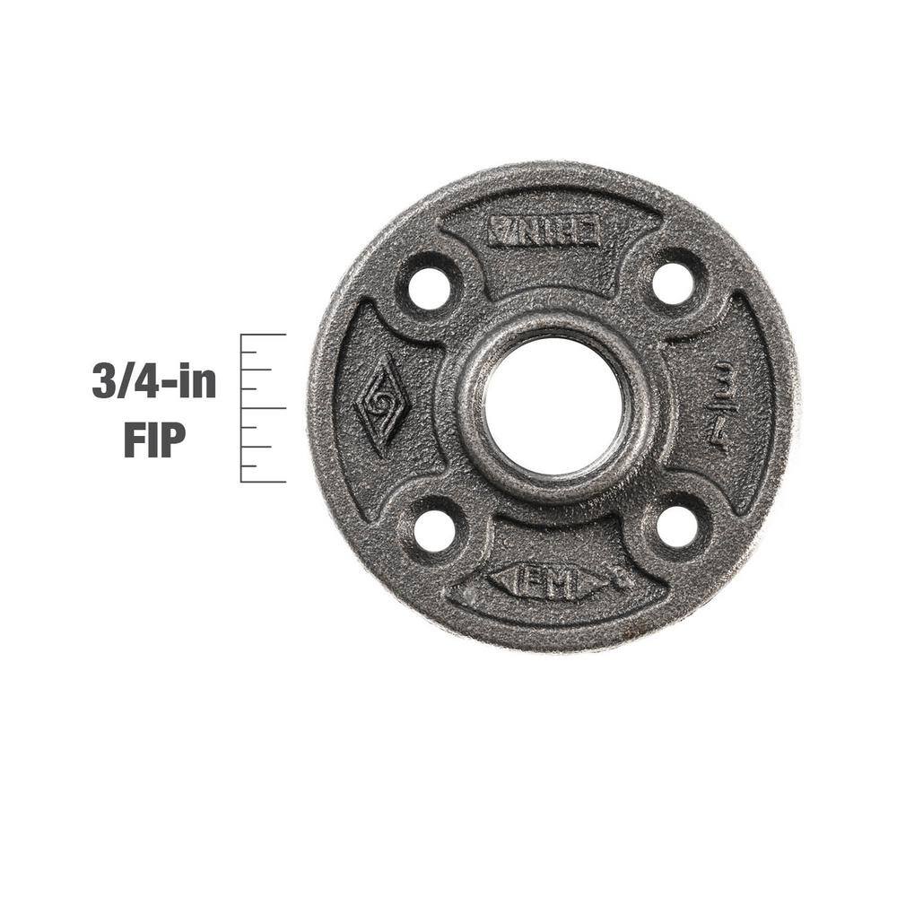 Southland 34 in. Black Malleable Iron Floor Flange Fitting 521-604HP