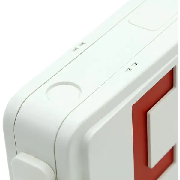 LED Emergency EXIT Sign with Back -up Battery, Two LED Flood Lights (Red) - 12.01*7.95*4.37