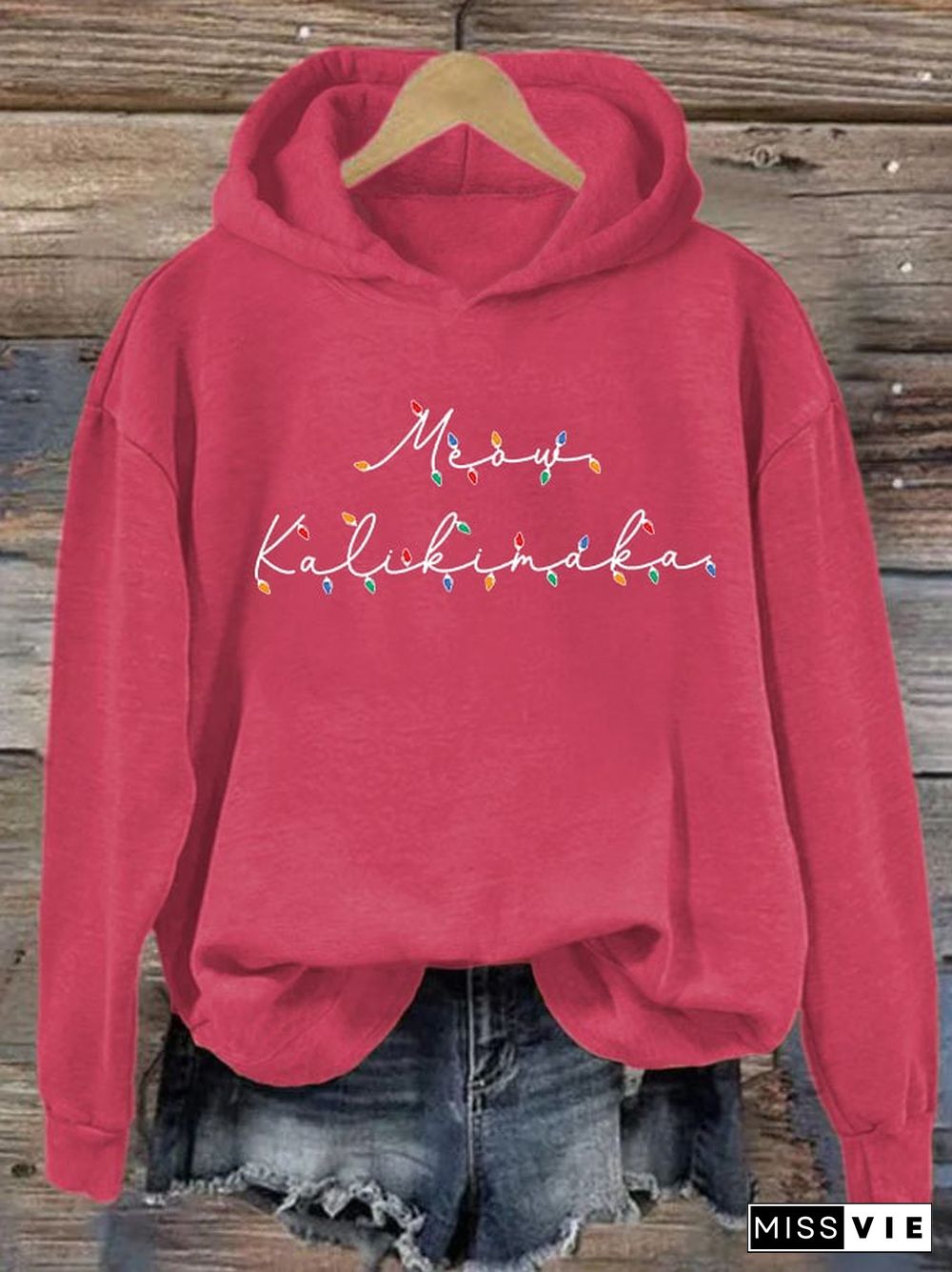 Women's Hawaiian Christmas Mele Kalikimaka Hoodie