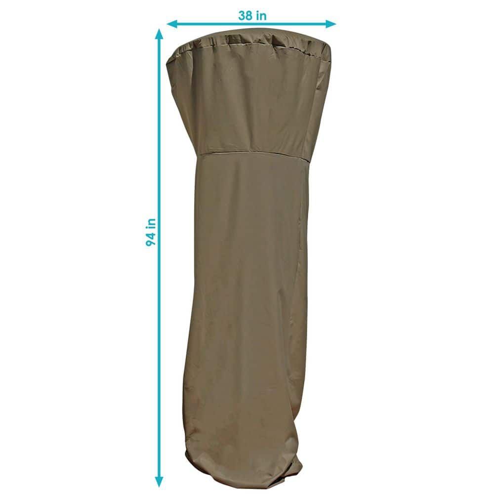 Sunnydaze Decor 94 in. Khaki Waterproof Fabric Outdoor Patio Heater Cover FI-9438P-KHAKI