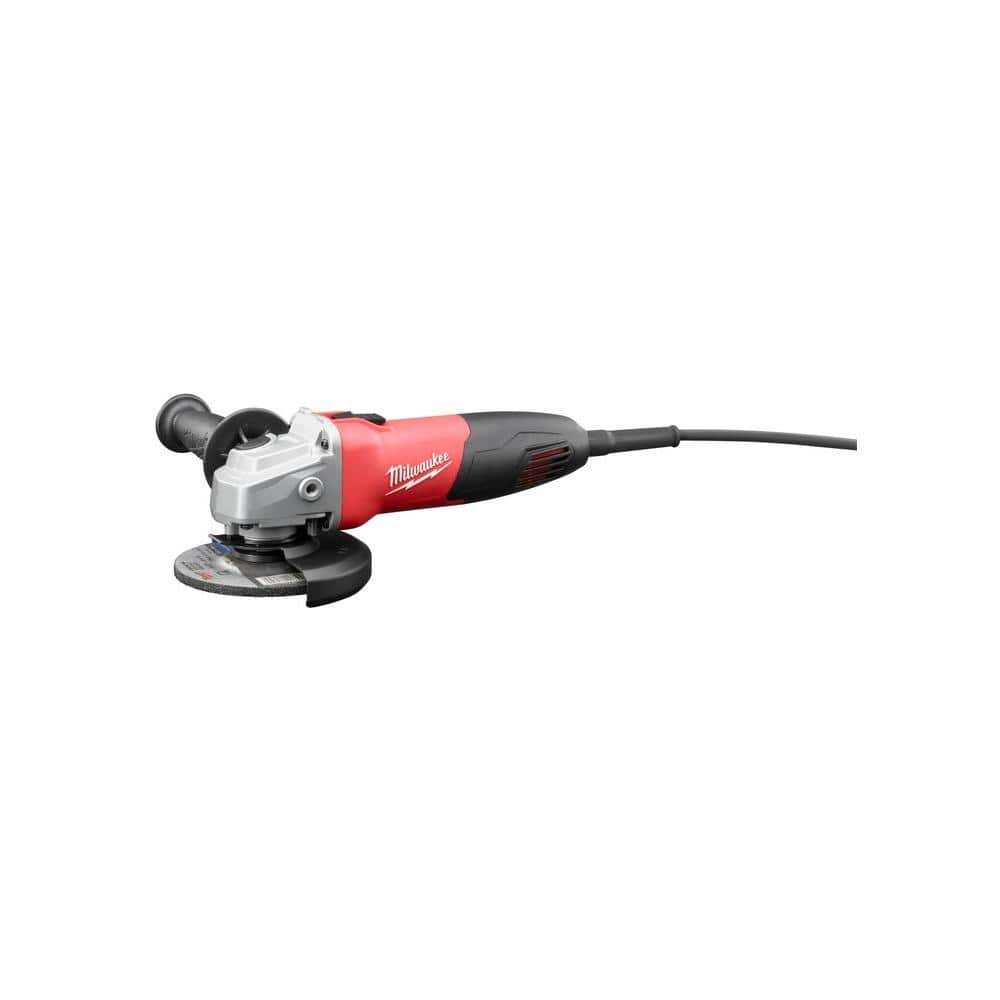 Milwaukee 7 Amp Corded 4-1/2 in. Small Angle Grinder with Sliding Lock-On Switch 6130-33