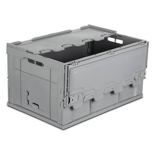 MOUNT-IT! 17-Gal. Collapsible Plastic Storage Crate MI-908