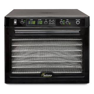 Tribest Sedona Rawfood 9-Tray Black Stainless Steel Food Dehydrator SD-S9000-B