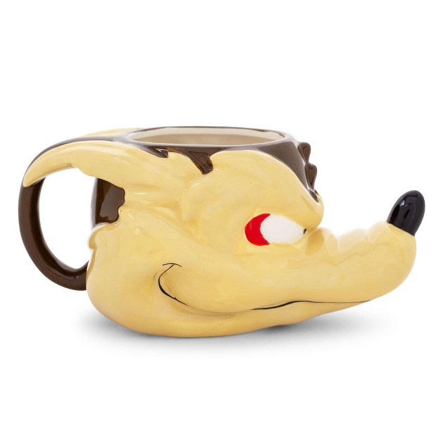 Silver Buffalo Looney Tunes Wile E Coyote Sculpted Ceramic Mug Holds 20 Ounces