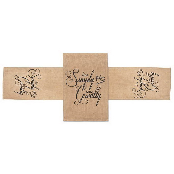 Dicksons 200081 Table Runner Jute Live Simply