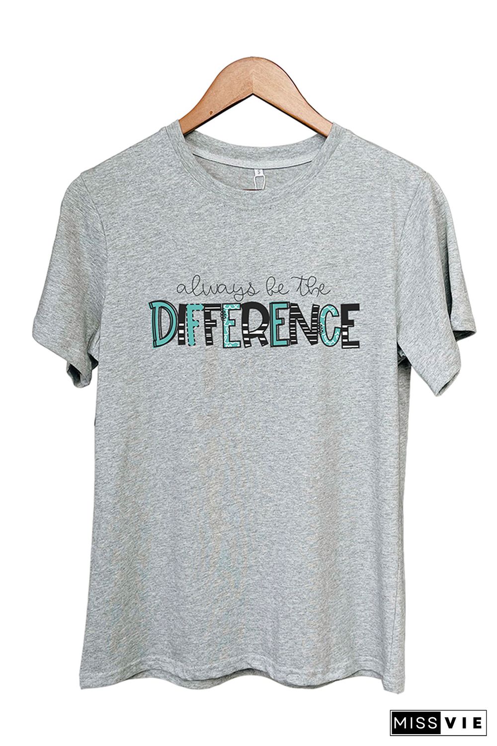 Always Be The Difference Short Sleeve Graphic Tee Wholesale