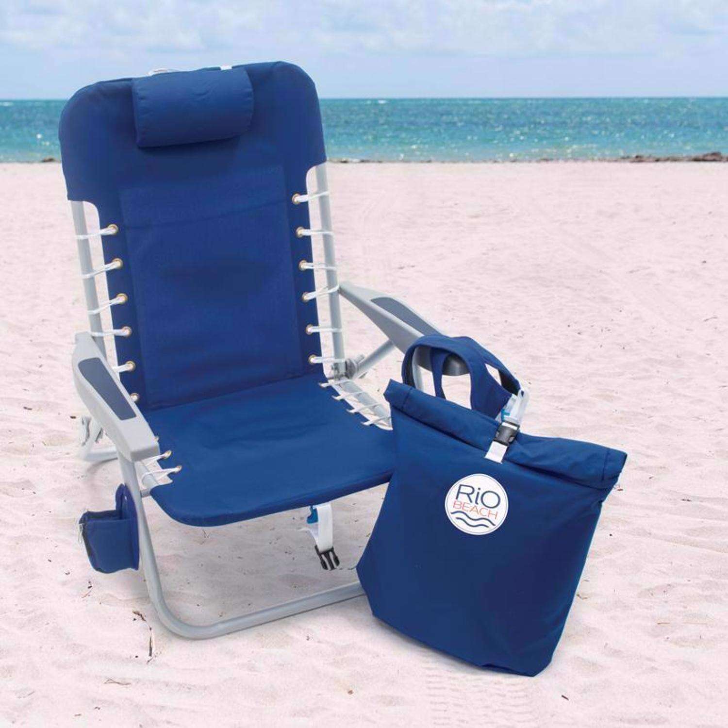 Rio Brands 4-Position Assorted Beach Folding Chair