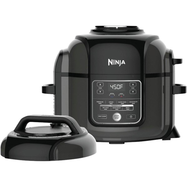 Ninja Foodi 6.5 Qt. Black Stainless Electric Pressure Cooker with Tender Crisp Technology