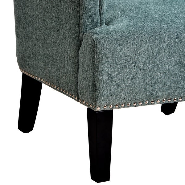 Accent Rivet Tufted Polyester Armchair