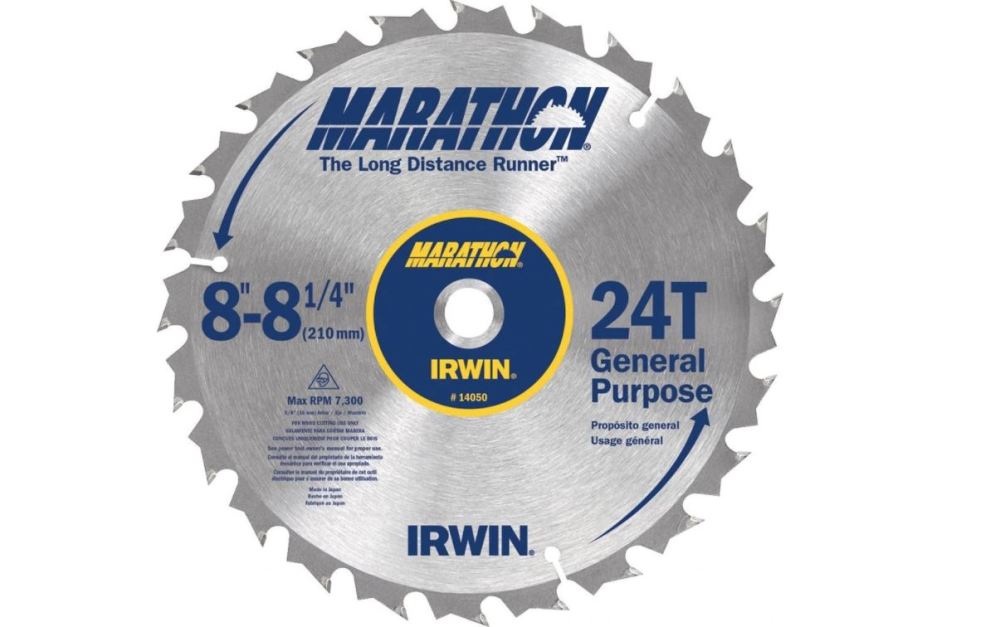 IRWIN  SAW BLADE 8 1/4 24T MARATHON CD ;