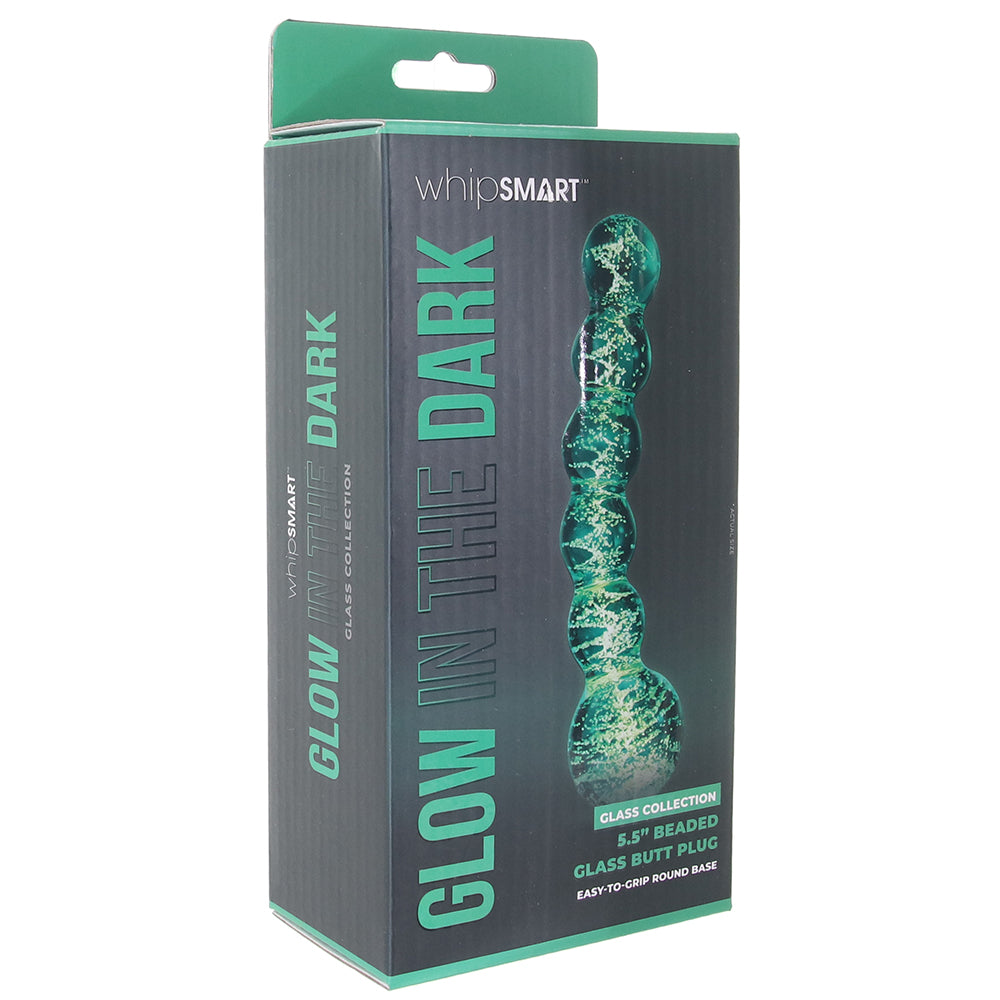 Whipsmart Glow In The Dark Beaded Glass Dildo