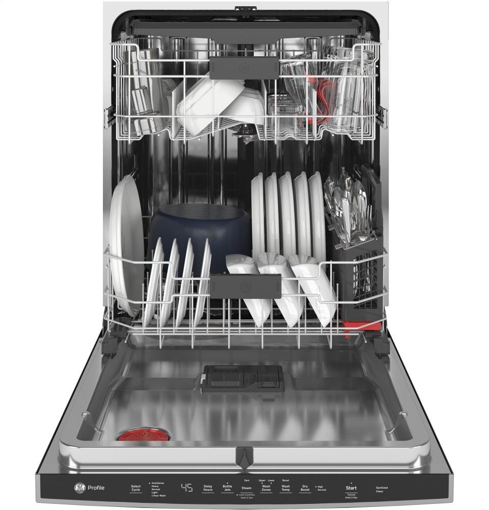 Ge Appliances PDP715SYNFS Ge Profile™ Fingerprint Resistant Top Control With Stainless Steel Interior Dishwasher With Sanitize Cycle & Dry Boost With Fan Assist