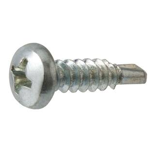 Everbilt #8 x 58 in. Zinc Plated Phillips Pan Head Sheet Metal Screw (100-Pack) 802802