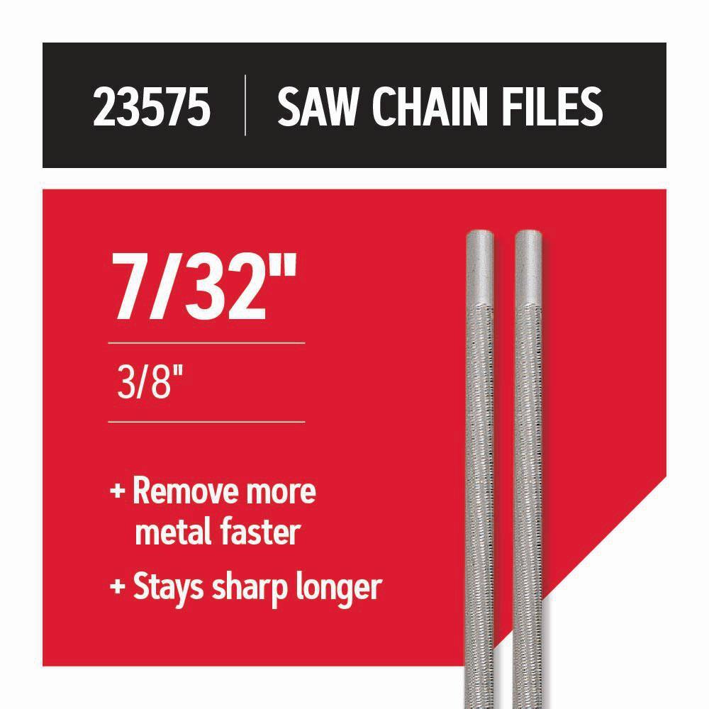 Oregon 732 in. Round Saw Chain Files (2-Pack) for 38 in. and 0.404 in. pitch saw chain 23575 23575-21