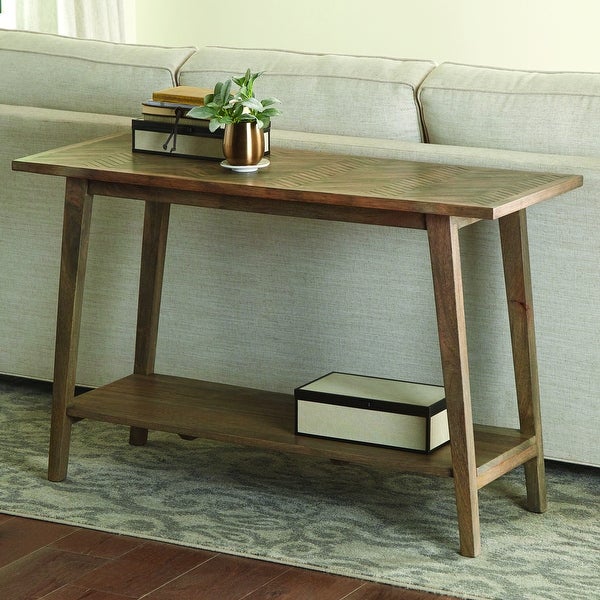 The Gray Barn Minett Solid Mango Sofa Table