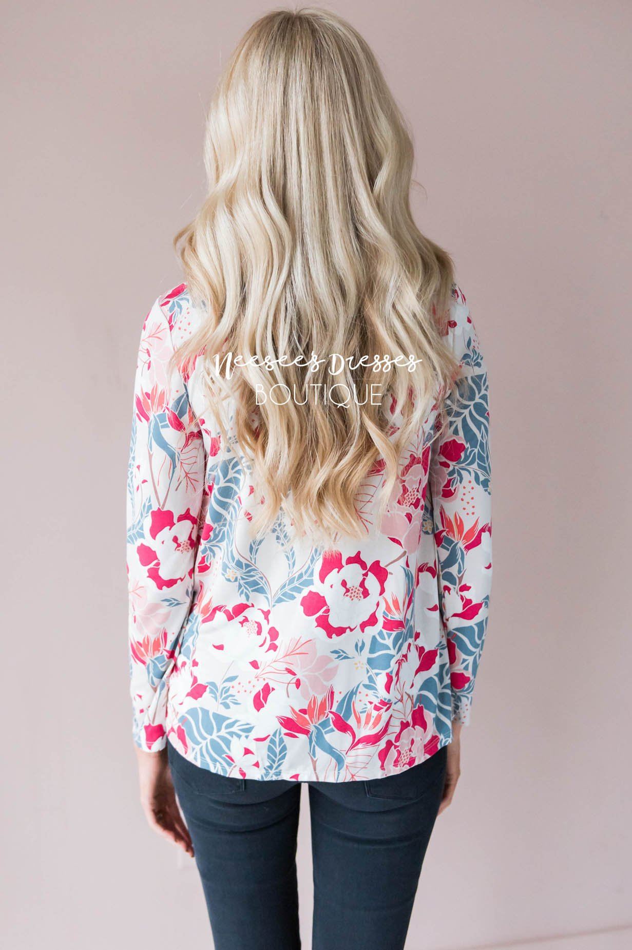 Maybe So Maybe Not Floral Blouse