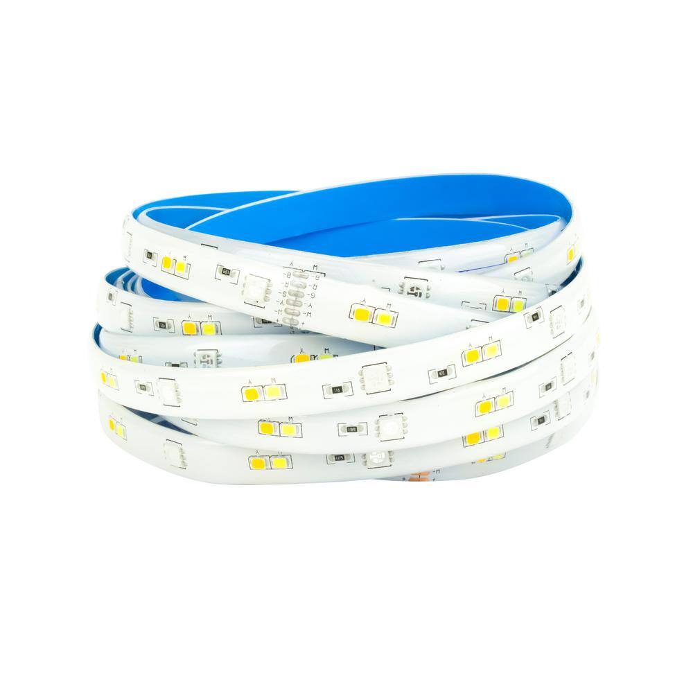 EcoSmart 16 ft. Smart RGB and Tunable White Tape Light Powered by Hubspace AL-TP-RGBCW-60-