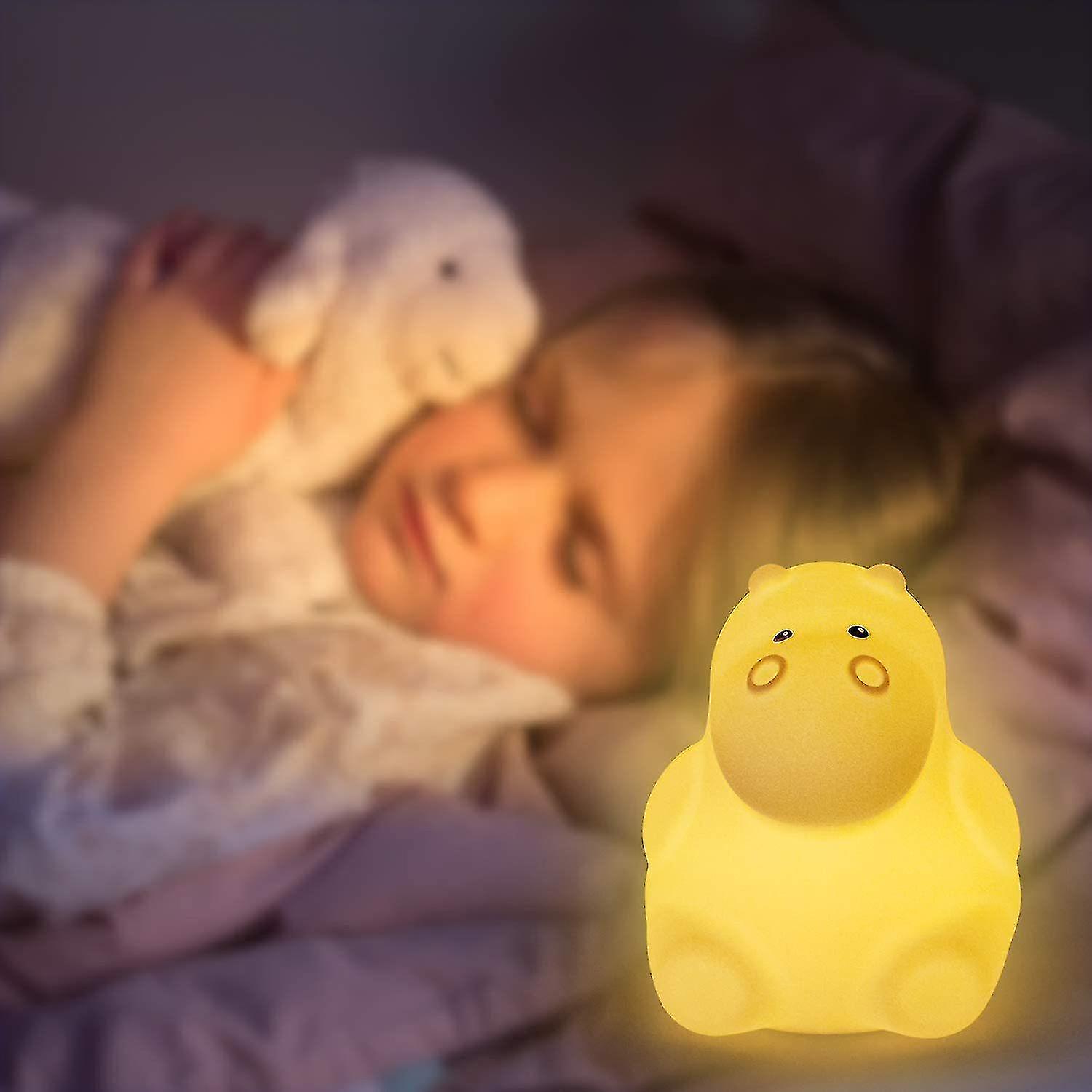 Colorful Child Night Light， Touch Light Led Night Lamp， 9 Colors Usb Rechargeable Sensitive Lamp， Si