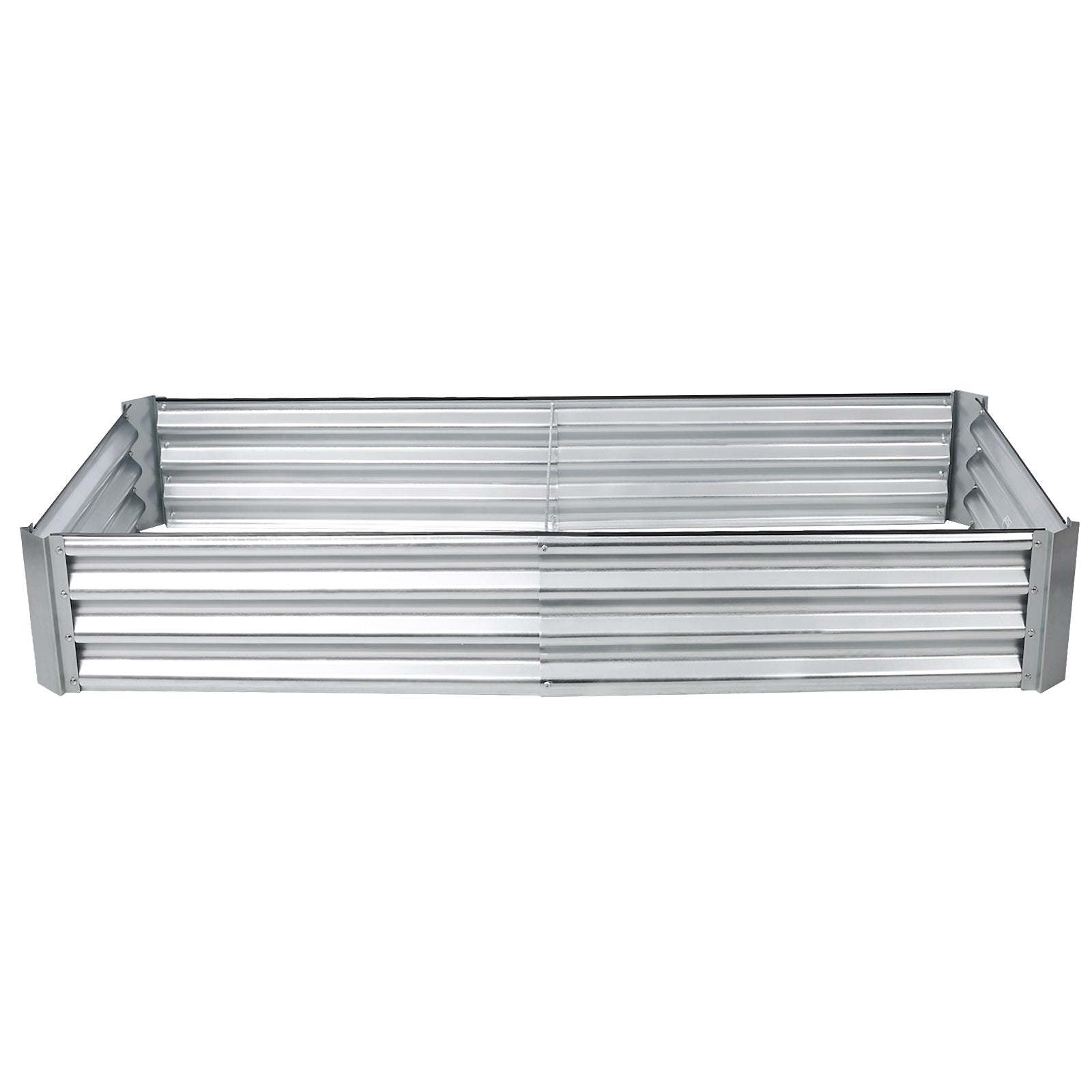 Seizeen Outdoor Planter Box, Galvanized Raised Garden Bed, Patio Garden Metal Rectangle Plant Bed, Vegetables Flower Planting Container(5 x 3 x 1FT)