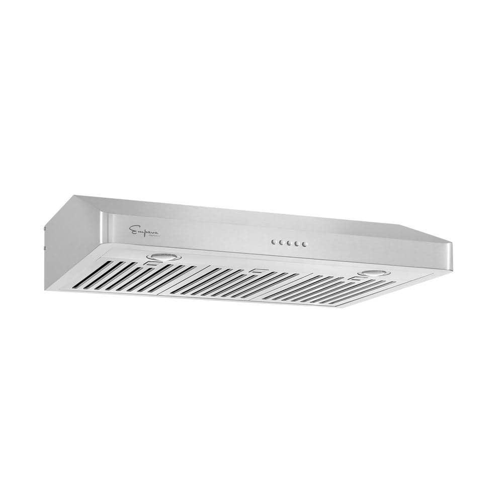 Empava 36 in Ducted Under the Cabinet Range Hood in Stainless Steel with Permanent Filters and LED Lights