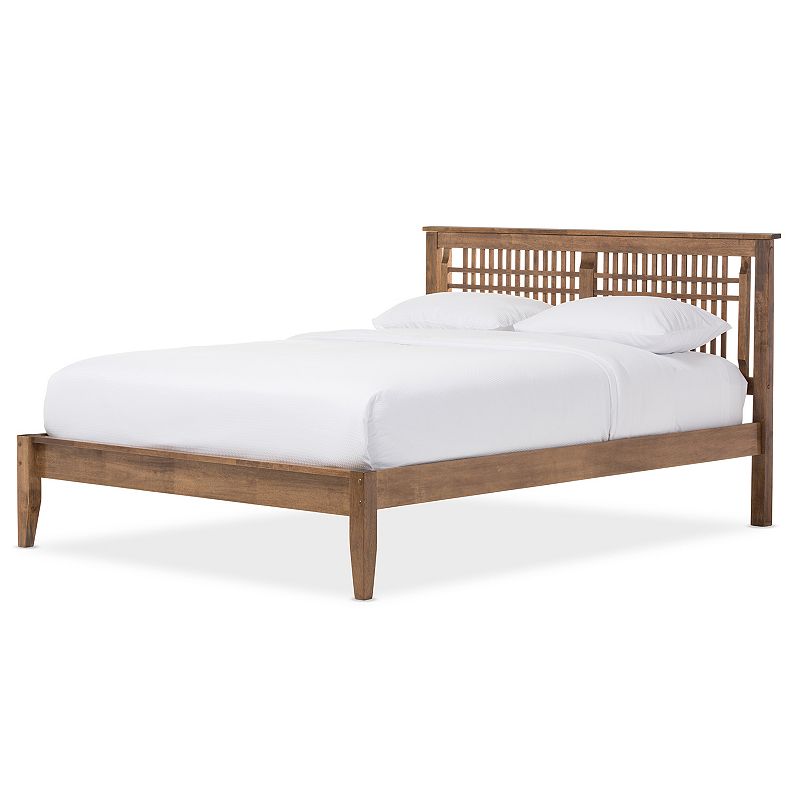 Baxton Studio Loafey Window Pane Platform Bed