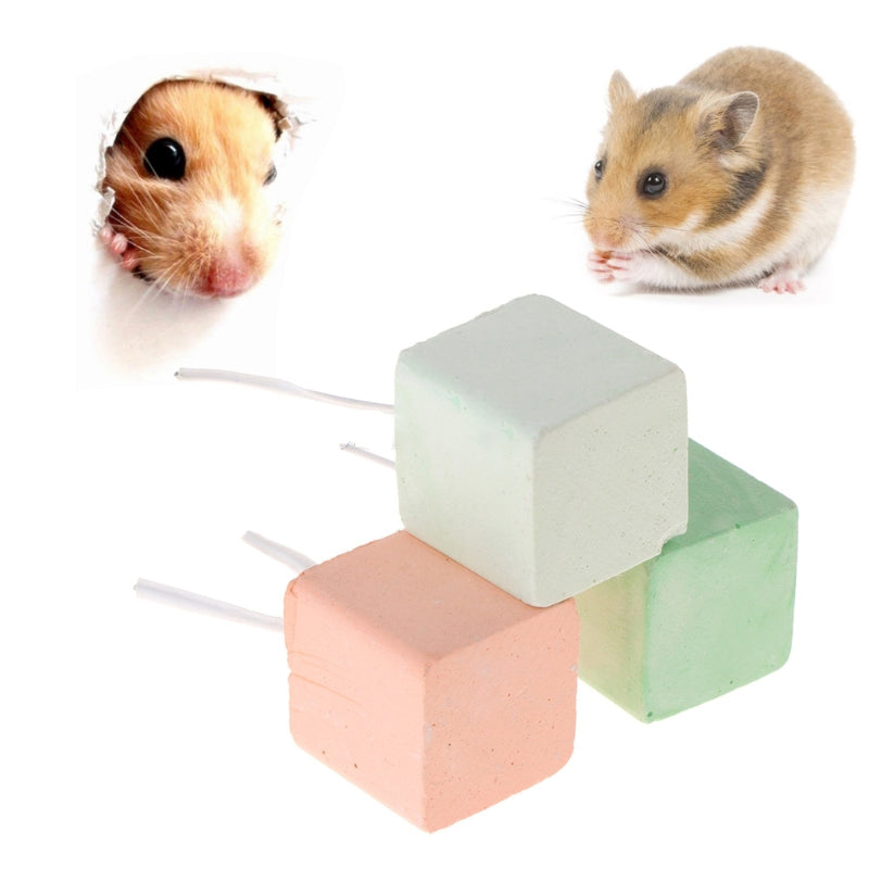 Rabbit Rat Hamster Cube Toy Teeth Grinding Stone Mineral Calcium