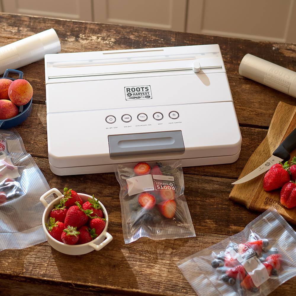 ROOTS  HARVEST SureSeal Stainless Steel Food Vacuum Sealer Stainless Steel with Locking Lid 1692