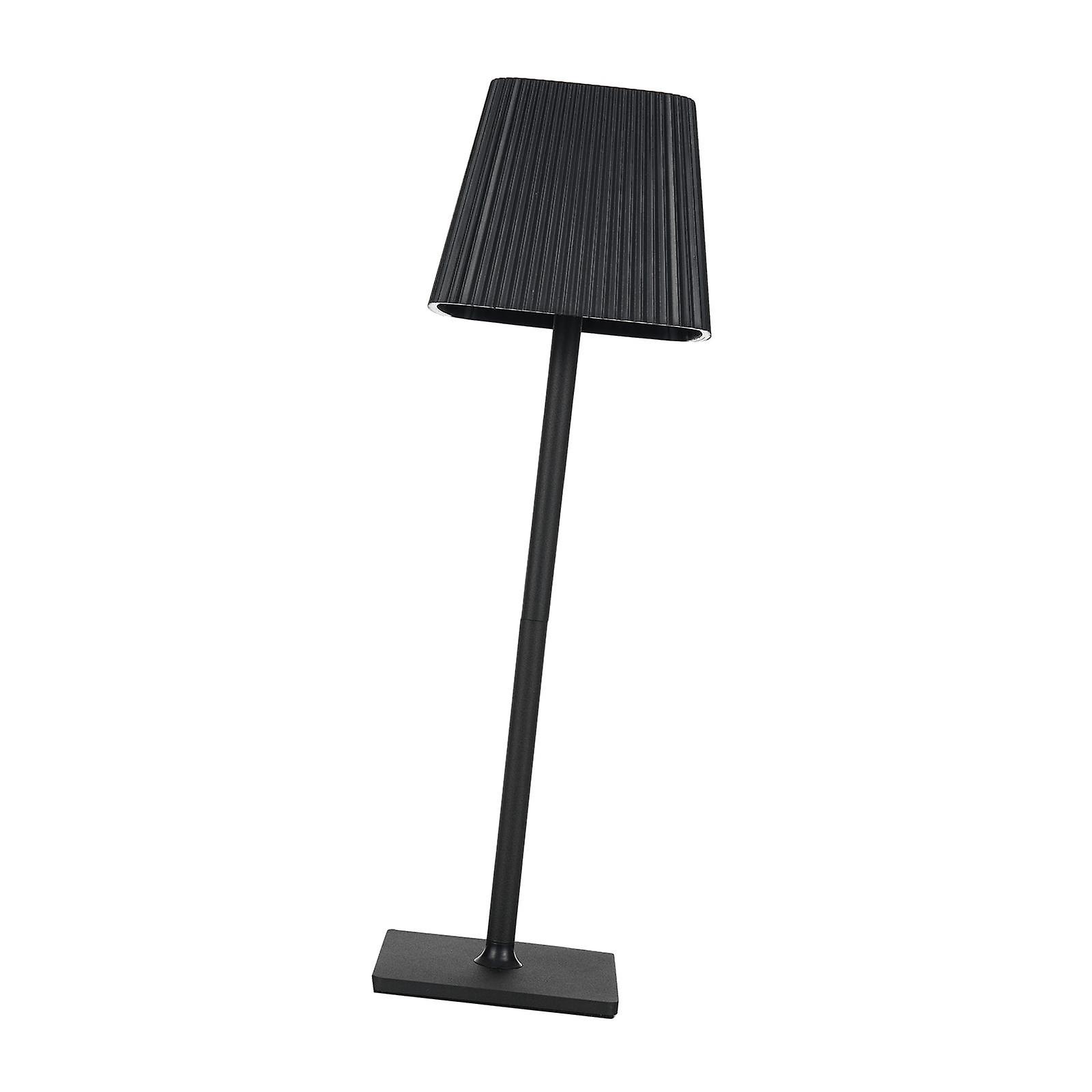 Led Desk Lamp 3 Colors Dimming Battery Operated For Cafe Bedroom Coffee Shop 2000mah Black