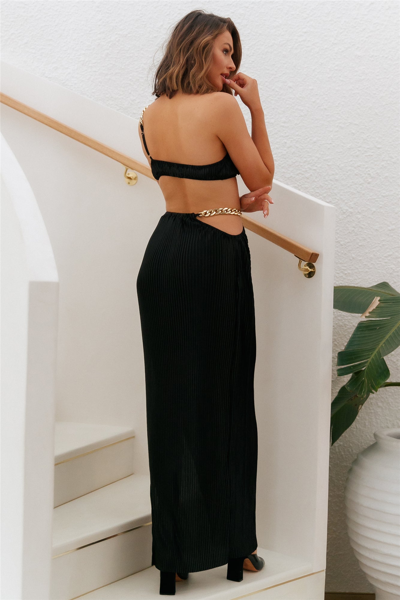 Make Me Feel Maxi Skirt Black