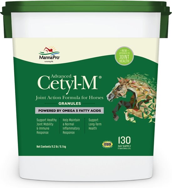 Manna Pro Cetyl-M Joint Support Apple Flavor Granules Horse Supplement