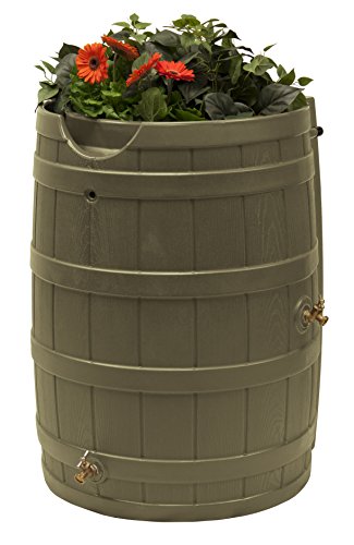 Good Ideas Rain Wizard 65 Gallon Rain Barrel - Khaki